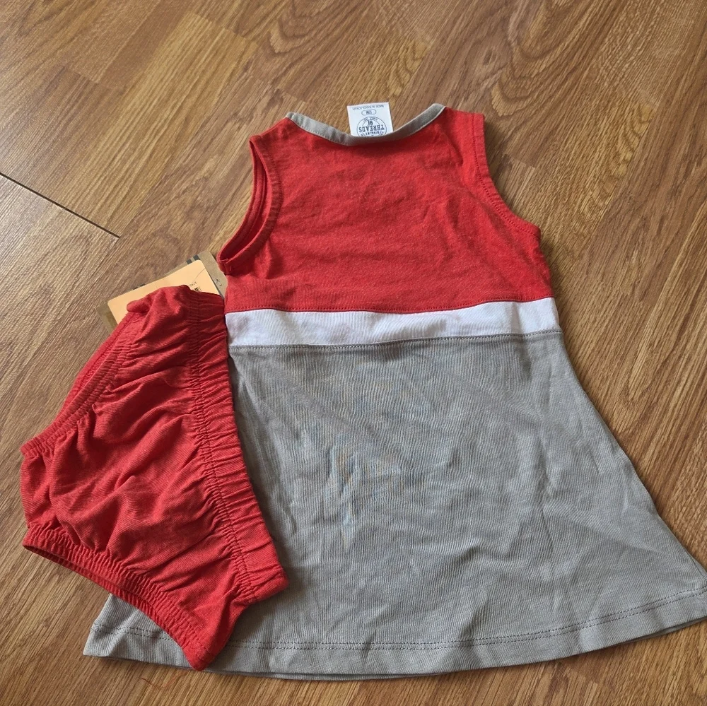 NCAA WisconsinBadgers Baby Dress 12M, 18M Cheerleading NWT Collegiate Football